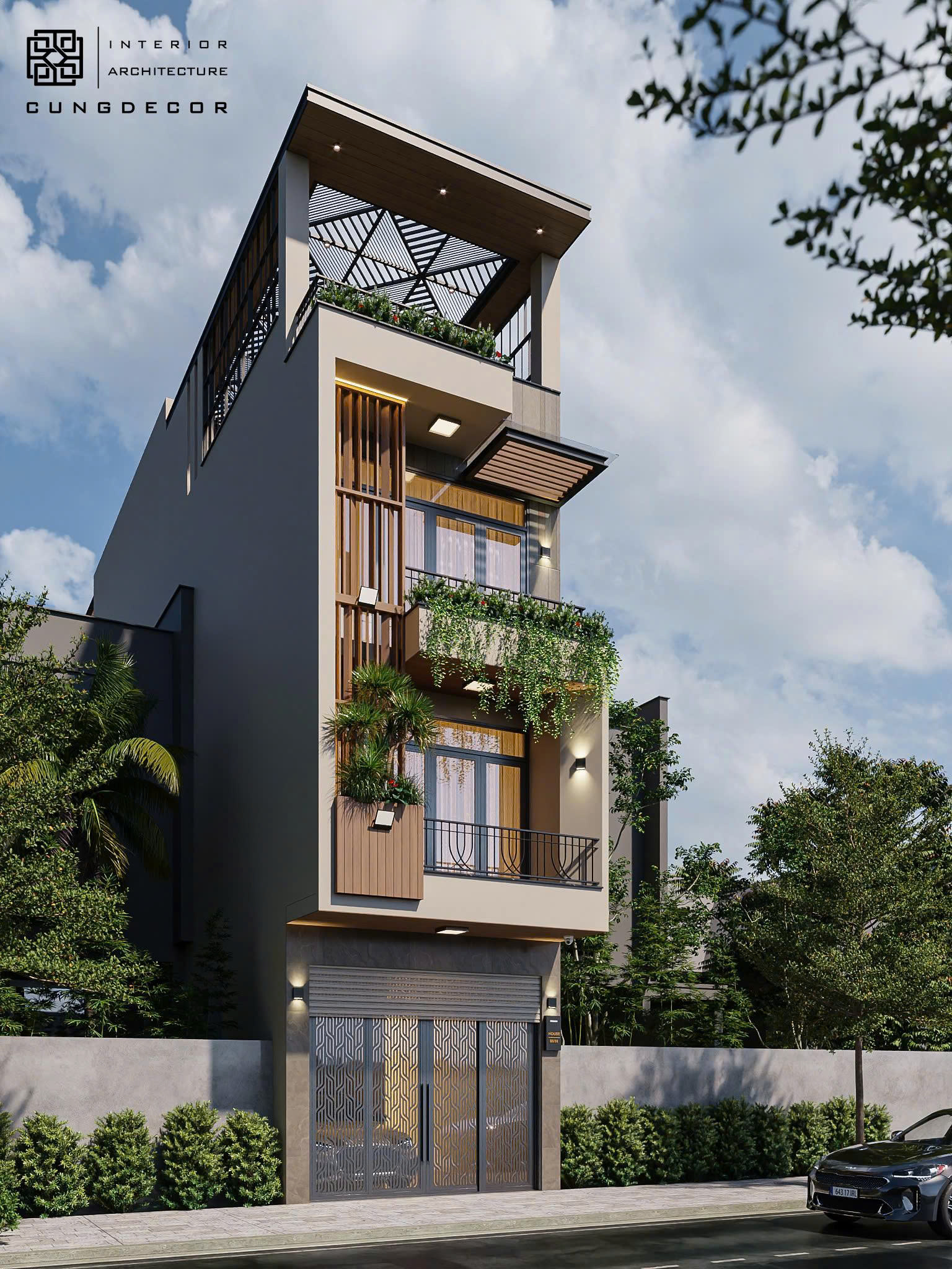 Nhà phố hiện đại