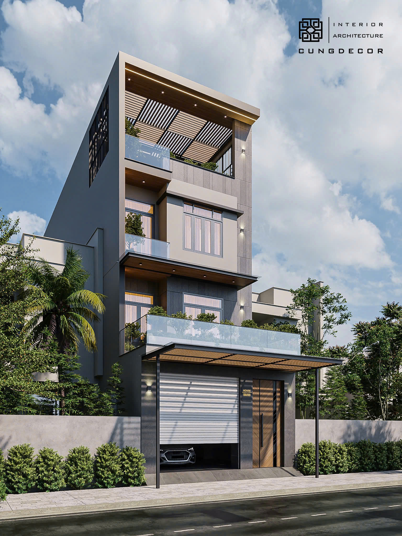 Nhà phố hiện đại